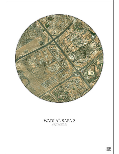 Wadi Al Safa 2 - Custom Satellite View 2.5 km · Color · Light background