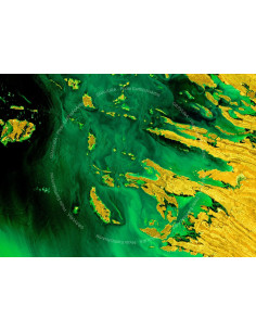 Australie — Poster Satellitaire Premium · Gravura