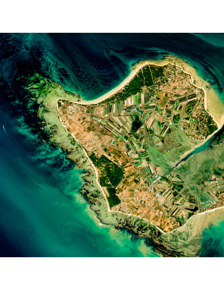 Île de Ré — Poster Satellitaire · Gravura