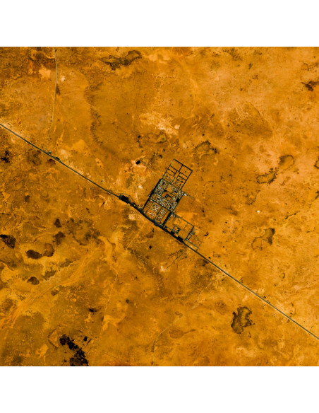 Irak — Poster Satellitaire · Gravura