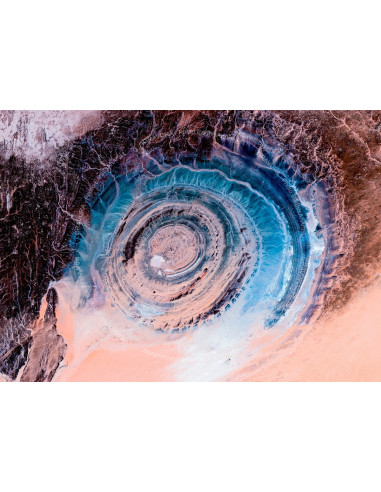 L'Œil de l'Afrique — Poster Satellitaire · Gravura