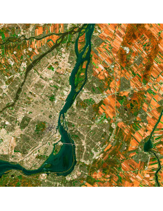 Montréal — Poster Satellite · Gravura 2