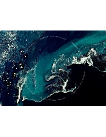 Vague de Glace — Poster Satellitaire · Gravura