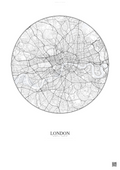 Affiche London – Poster carte de ville | Gravura – Fond clair