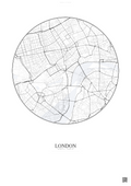Affiche London – Poster carte de ville | Gravura – Fond clair