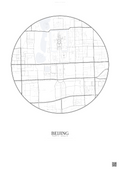 Affiche Beijing – Poster carte de ville | Gravura – Fond clair