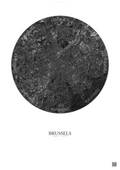 Affiche Brussels – Poster vue satellite | Gravura – Fond clair