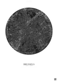 Affiche Brussels – Poster vue satellite | Gravura – Fond clair