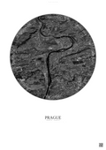 Affiche Prague – Poster vue satellite | Gravura – Fond clair