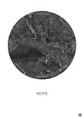 Affiche Skopje – Poster vue satellite | Gravura – Fond clair