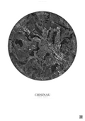 Affiche Chisinau – Poster vue satellite | Gravura – Fond clair