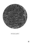 Affiche Buenos Aires – Poster vue satellite | Gravura – Fond clair