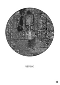 Affiche Beijing – Poster vue satellite | Gravura – Fond clair