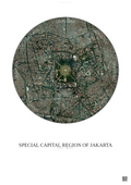 Affiche Special Capital Region Of Jakarta – Poster vue satellite | Gravura – Fond clair
