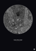 Affiche Nay Pyi Taw – Poster vue satellite | Gravura – Fond foncé