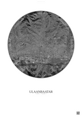 Affiche Ulaanbaatar – Poster vue satellite | Gravura – Fond clair