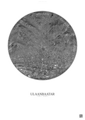 Affiche Ulaanbaatar – Poster vue satellite | Gravura – Fond clair