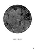 Affiche Addis Ababa – Poster vue satellite | Gravura – Fond clair