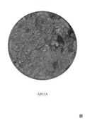Affiche Abuja – Poster vue satellite | Gravura – Fond clair