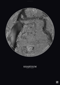 Affiche Khartoum – Poster vue satellite | Gravura – Fond foncé