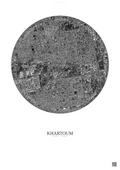 Affiche Khartoum – Poster vue satellite | Gravura – Fond clair
