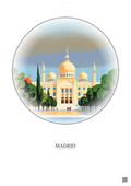 Affiche Madrid – Poster illustration vintage – Madrid | Gravura – Fond clair