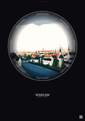 Affiche Warsaw – Poster illustration vintage – Warsaw Ghetto | Gravura – Fond foncé