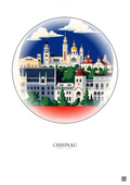 Affiche Chisinau – Poster illustration vintage – Chisinau | Gravura – Fond clair