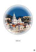 Affiche Tbilisi – Poster illustration vintage – Tbilisi | Gravura – Fond clair