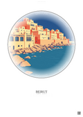 Affiche Beirut – Poster illustration vintage – Beirut | Gravura – Fond clair