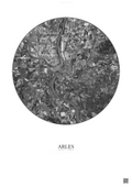 Affiche Arles – Poster vue satellite 10km N&B | Gravura – Fond clair