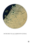 Affiche 180 Degree Villas Community – Poster vue satellite 30km Couleur | Gravura – Fond clair
