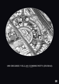 Affiche 180 Degree Villas Community – Poster vue satellite 0.5km N&B | Gravura – Fond foncé