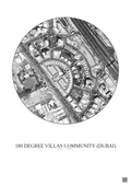 Affiche 180 Degree Villas Community – Poster vue satellite 0.5km N&B | Gravura – Fond clair