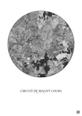 Affiche Circuit De Magny Cours – Poster vue satellite 5km N&B | Gravura – Fond clair