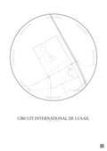 Affiche Circuit International De Lusail – Poster carte de ville 2.5km | Gravura – Fond clair