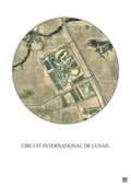 Affiche Circuit International De Lusail – Poster vue satellite 2.5km Couleur | Gravura – Fond clair