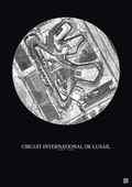 Affiche Circuit International De Lusail – Poster vue satellite 1km N&B | Gravura – Fond foncé