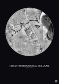 Affiche Circuit International De Lusail – Poster vue satellite 5km N&B | Gravura – Fond foncé