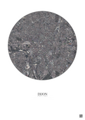 Affiche Dijon – Poster vue satellite 2.5km Couleur | Gravura – Fond clair