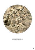 Affiche Vallee Des Rois – Poster vue satellite 1km Couleur | Gravura – Fond clair