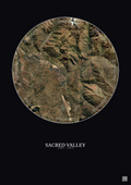 Affiche Sacred Valley – Poster vue satellite 10km Couleur | Gravura – Fond foncé