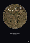 Affiche Sacred Valley – Poster vue satellite 20km Couleur | Gravura – Fond foncé