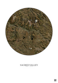Affiche Sacred Valley – Poster vue satellite 30km Couleur | Gravura – Fond clair