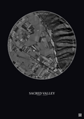 Affiche Sacred Valley – Poster vue satellite 0.5km N&B | Gravura – Fond foncé