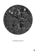 Affiche Sacred Valley – Poster vue satellite 20km N&B | Gravura – Fond clair