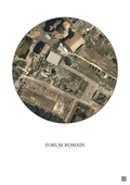 Affiche Forum Romain – Poster vue satellite 0.1km Couleur | Gravura – Fond clair