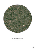 Affiche Forum Romain – Poster vue satellite 10km Couleur | Gravura – Fond clair