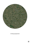 Affiche Forum Romain – Poster vue satellite 20km Couleur | Gravura – Fond clair