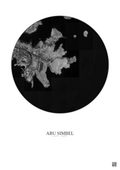 Affiche Abu Simbel – Poster vue satellite 1km N&B | Gravura – Fond clair